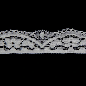 3.2CM Nylon Spandex Voile Lace Fabric