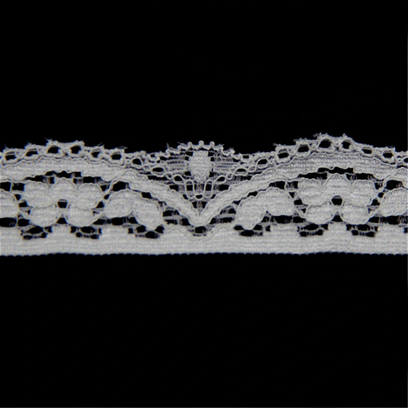 3.2CM Nylon Spandex Voile Lace Fabric