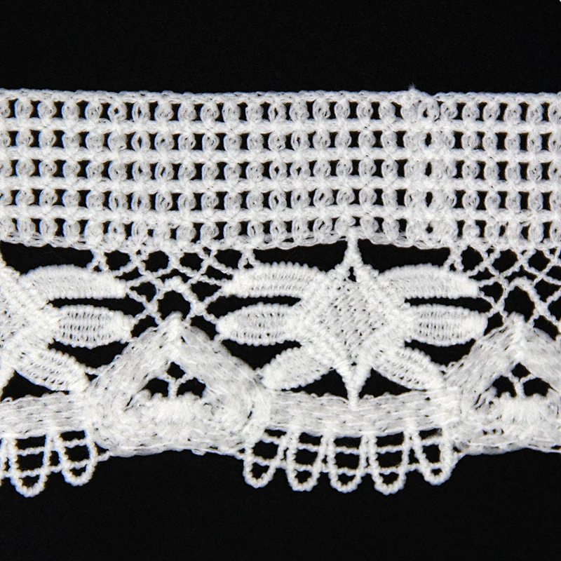 6cm High Quality Decorative Pattern Clothing Milk Yarn Lace