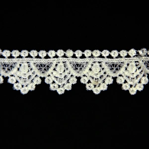 3.5cm Strong sense of hierarchy Flowers Clothing Cotton Lace