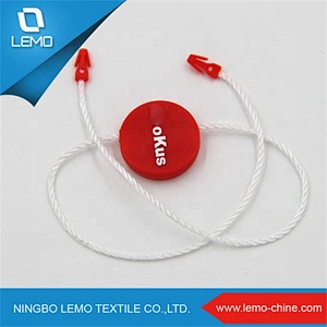 Personalized customized printed pvc hang tag lock string elastic plastic luggage tag