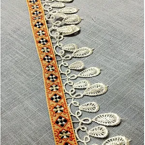 Fashion national embroidery lace accessories vintage clothing fabric accessories embroidery lace ribbon