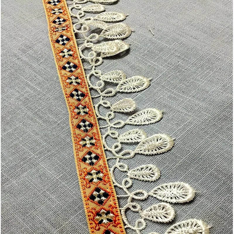 Fashion national embroidery lace accessories vintage clothing fabric accessories embroidery lace ribbon