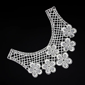 12cm  2019 New Style Polyester Collar Vivid Decorative Flower pattern Lace