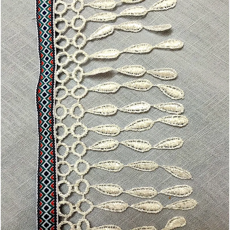 new african design polyester bridal  tassel lace for dress
