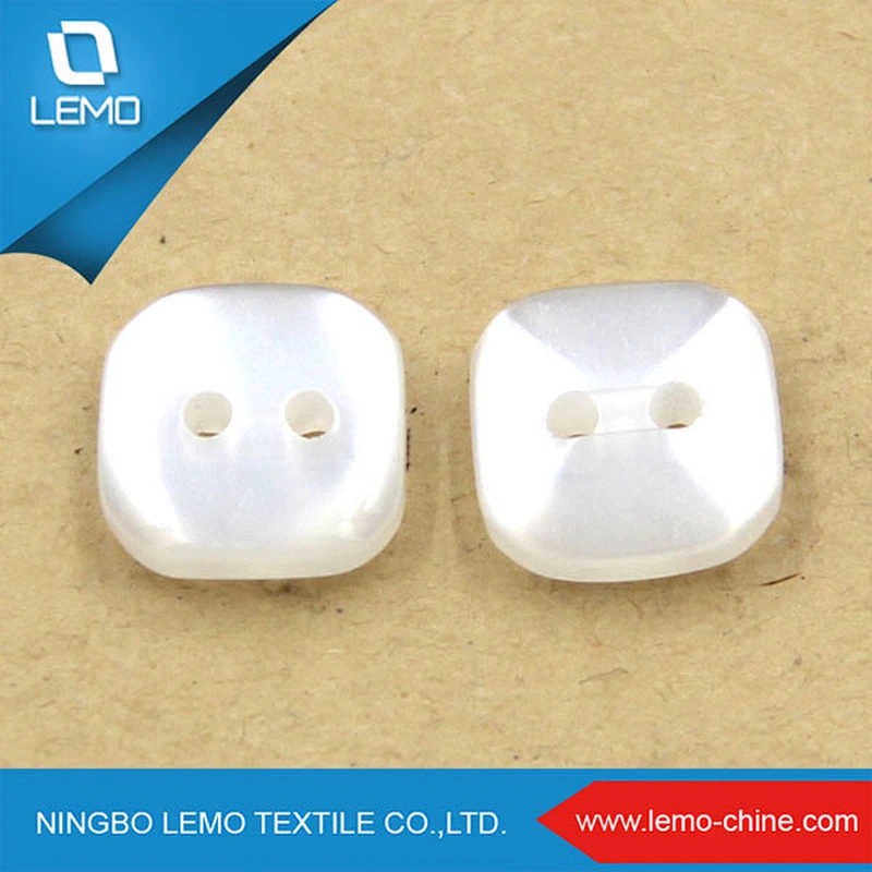 Garment Accessories Factory Wholesale Clothing square shape Shirt Button