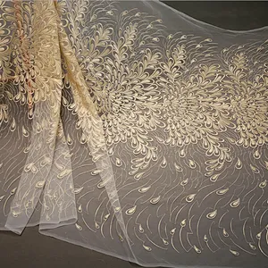New year design african lace fabrics french net lace for party