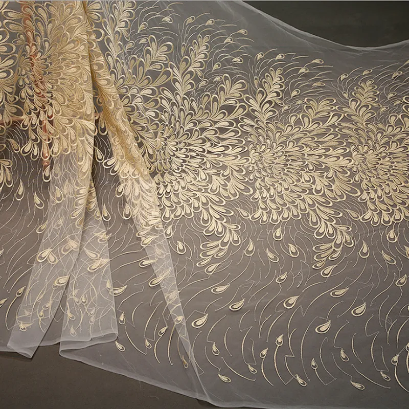 New year design african lace fabrics french net lace for party