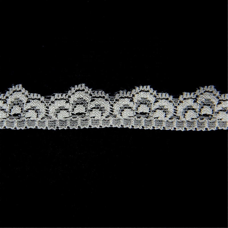 1.6cm Nylon Spandex Elastic Floral Lace Ribbon