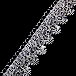 5cm Wedding Chemical Embroidery Polyester Lace for Clothes