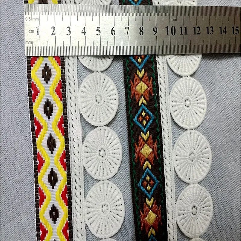 2019 embroidery knit  lace trim for lace dress