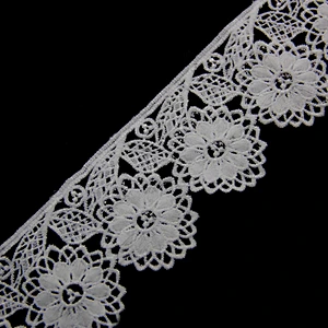 8cm Luxury Embroidery Chemical Lace Fabric for Dress Decoration