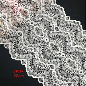 Fashion hot different size 100%  nylon french eyelash lace trim