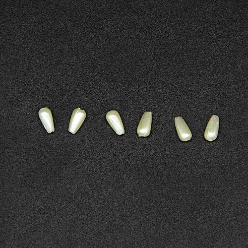 New Type Spindle 6mm White Plastic ABS Beads for Garment
