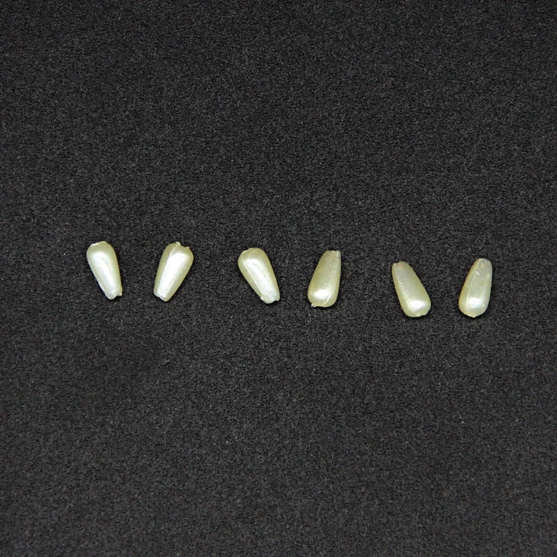 New Type Spindle 6mm White Plastic ABS Beads for Garment