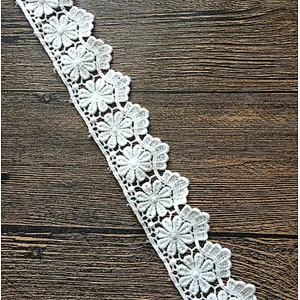 african lace market 100% cotton ribbon lace material  made in china for garment accessories