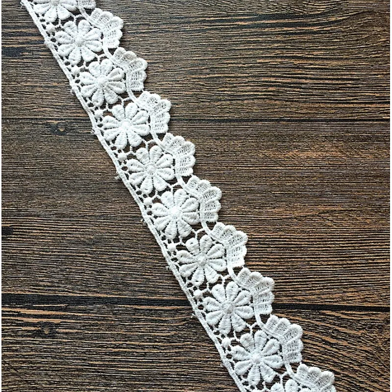 african lace market 100% cotton ribbon lace material  made in china for garment accessories