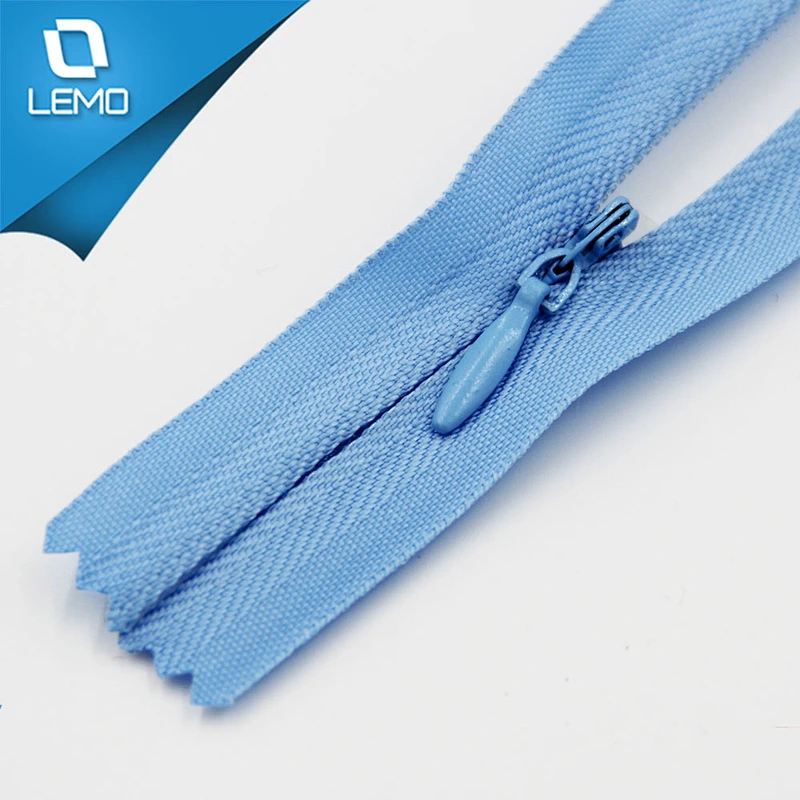 woven tape nylon invisible zipper for garment and home textile