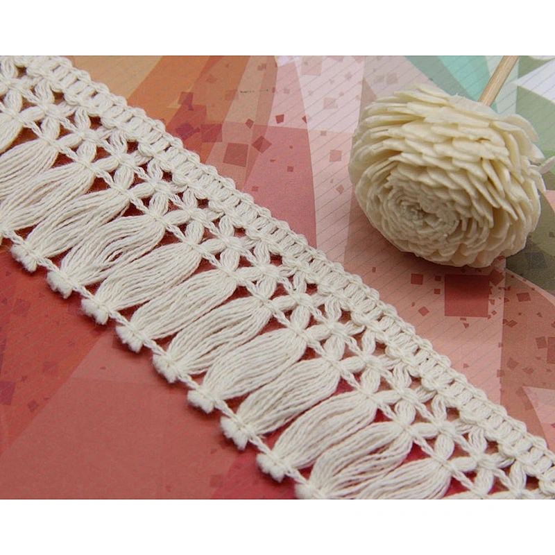 4cm Diverse Vintage Cotton Soluble lace Crochet Trim Wedding Bridal Ribbon