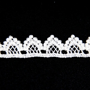 2.7cm  Width Pastoral Ampelopsis Pattern Inelastic Chemical Embroidery Lace Trim