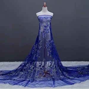 African Bridal Wedding Dress Tulle Lace Fabric