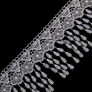 13.5cm Environmental Recycled Polyester Lace for Wedding Dress