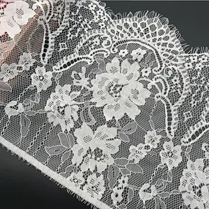 Fashion hot sale 29*300cm 100%  nylon french eyelash lace trim
