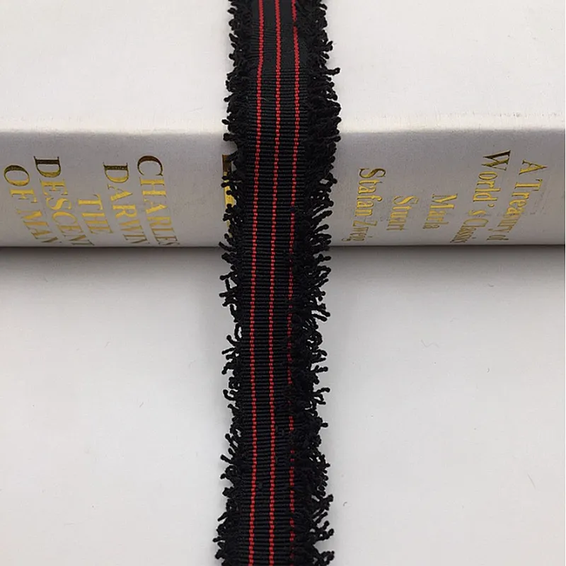 african 2CM mixed color woven ribbon lace