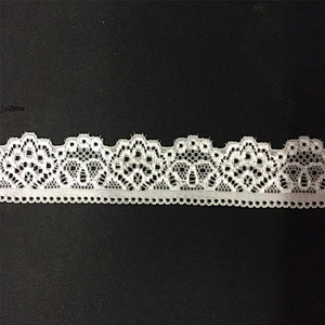 2.5CM Elastic Spandex Nylon  Lace Trim