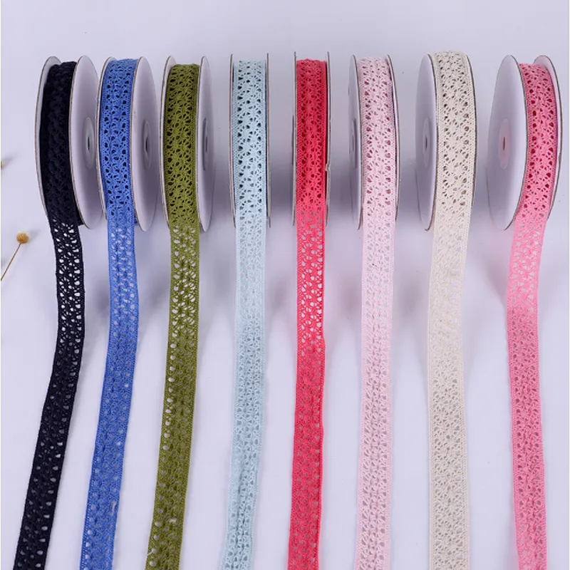 2 cm african colorful double cotton/polyester  lace trim