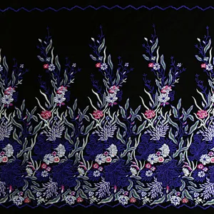 African Embroidery Mesh Lace Fabric 2019 High Quality Nigerian Lace Fabric For Women