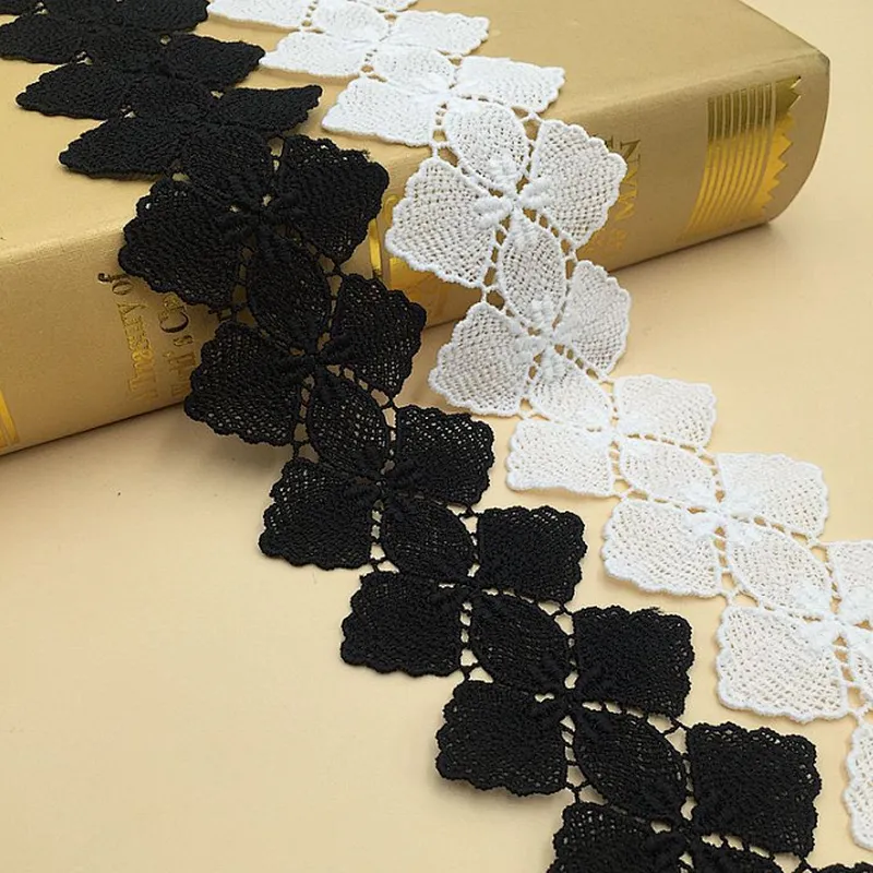 hot sale 5.5cm bridal fabric lace tirm cheap price organza chemical lace fabric for wedding dress