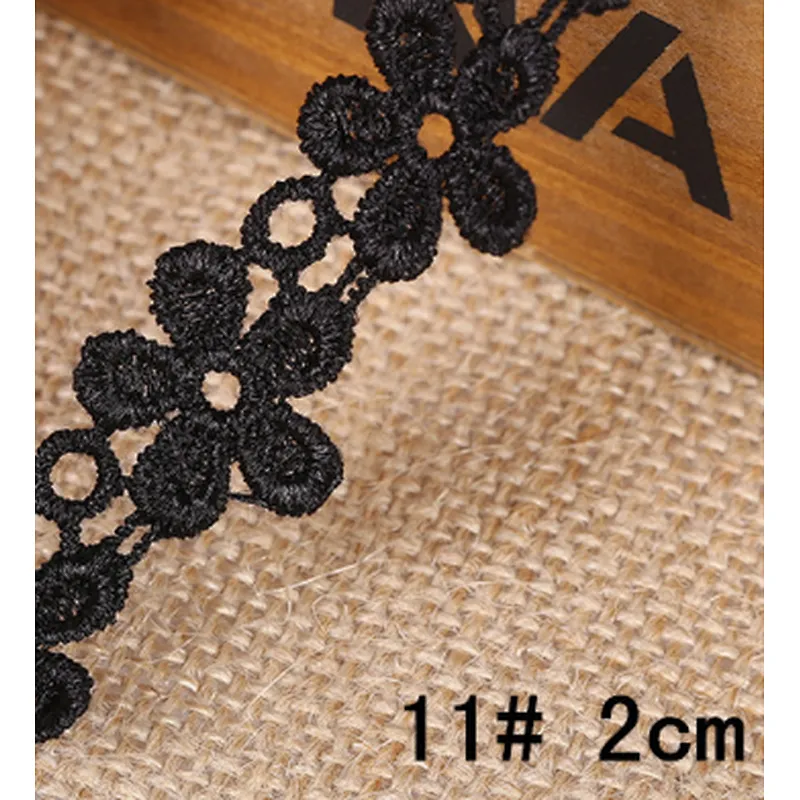 different size african embroidery  polyester  lace trim