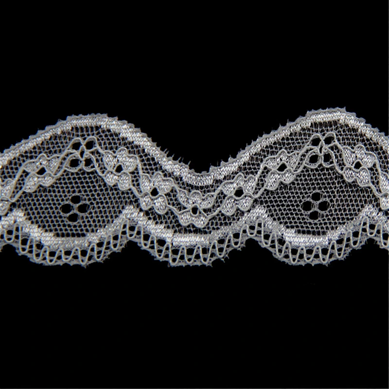 3.3CM Detelle Lingerie White Stretch Stretch Spandex Nylon Lace