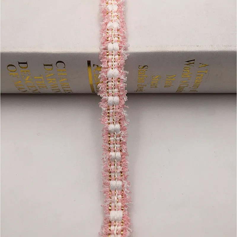 african 2CM mixed color woven ribbon lace