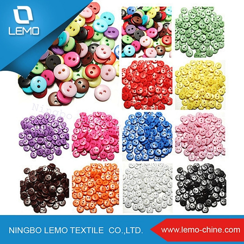 Lemo Multicolor 2 Holes Round Resin Buttons Sewing DIY Craft