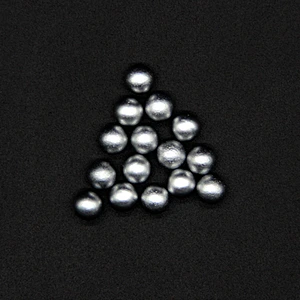 Silver Grey without Hole 5mm Plastic ABS Beads
