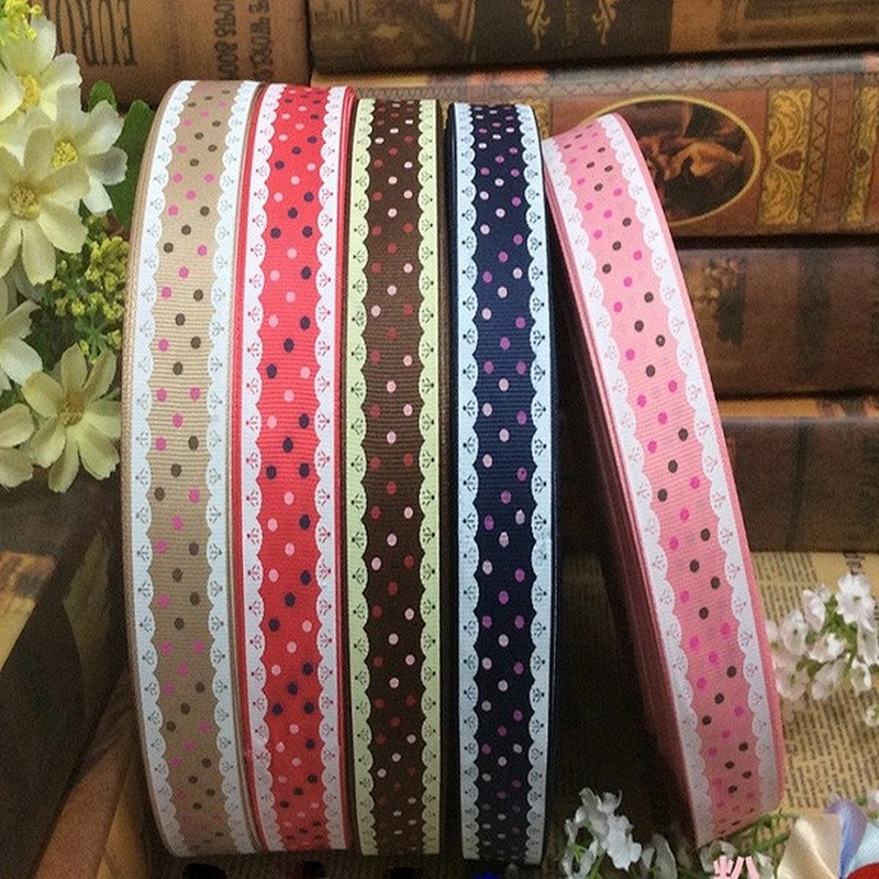 Export Printed Colorful Grossgrain Ribbon