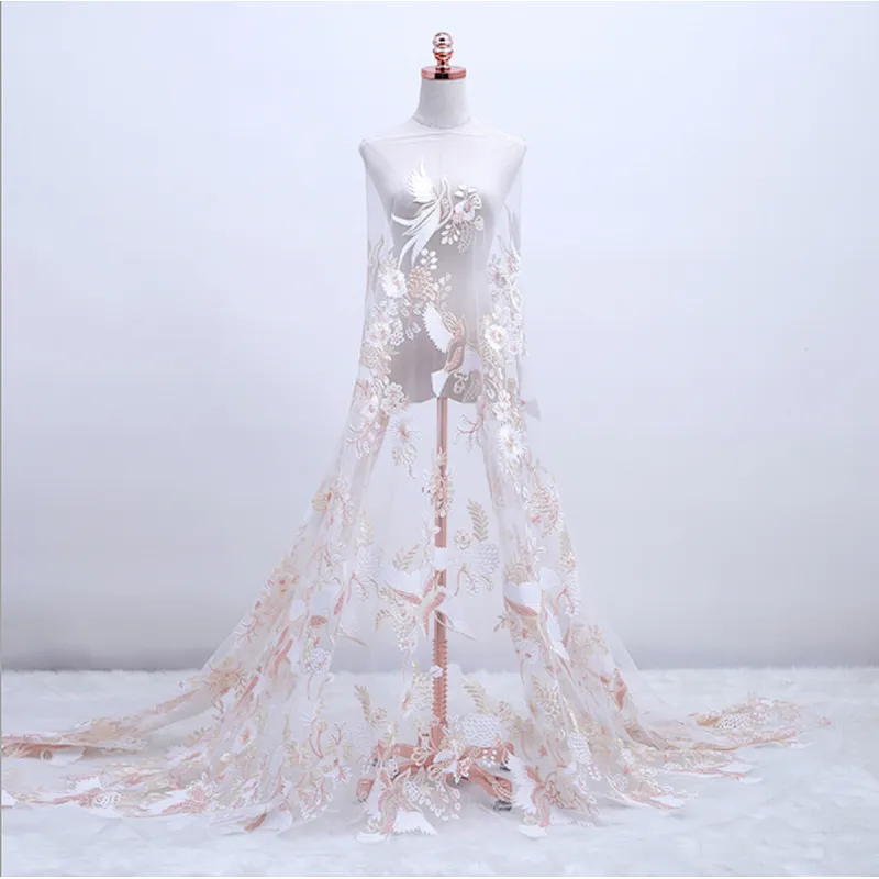 2019 New Style Royal Rich African Lace Fabric for Celebrate Dress