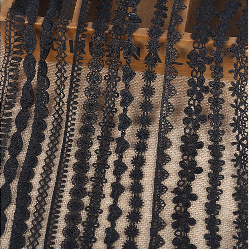 different size african embroidery  polyester  lace trim