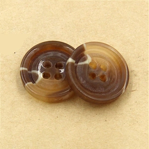Custom polyester shirt button for garment
