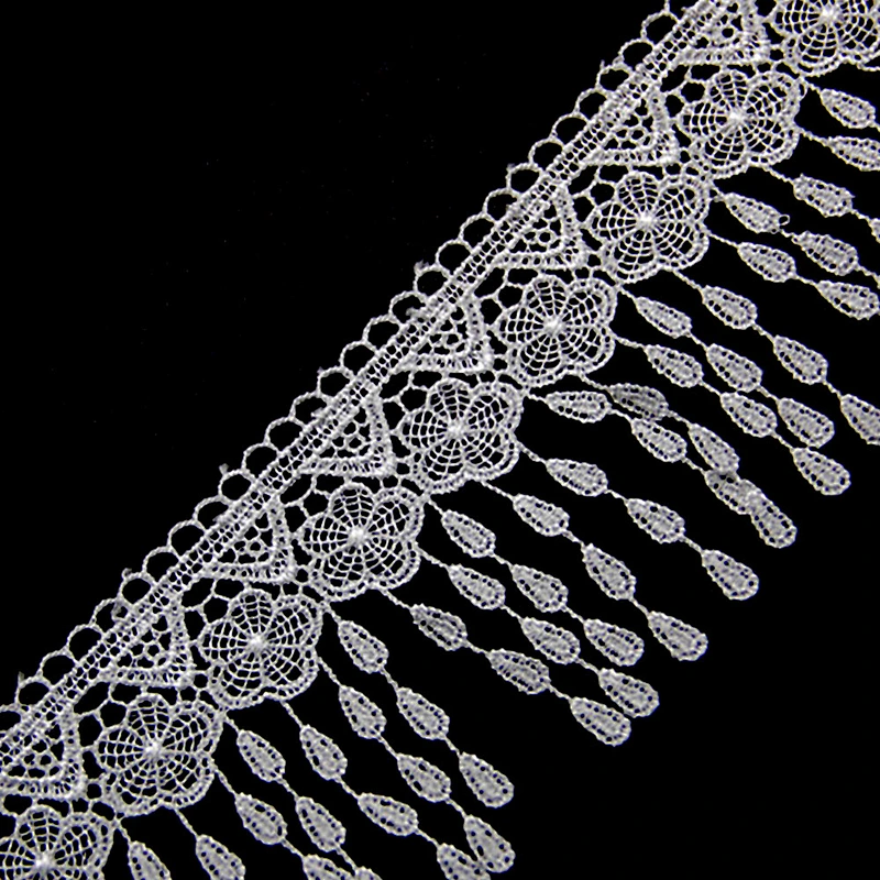 8.5cm Chemical Embroidery  100% Polyester Lace with DIY Design