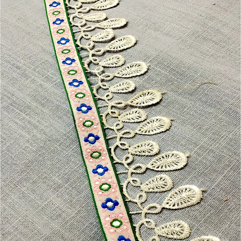 Fashion national embroidery lace accessories vintage clothing fabric accessories embroidery lace ribbon
