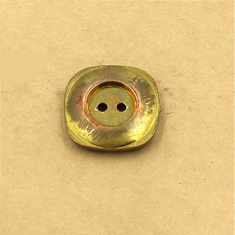 Wholesales 2 Holes Square metal Shirt Button