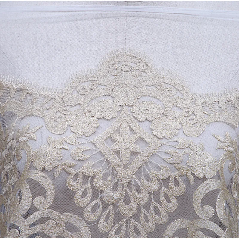 wholesale african fabrics style french net lace embroidery mesh fabric for women dress
