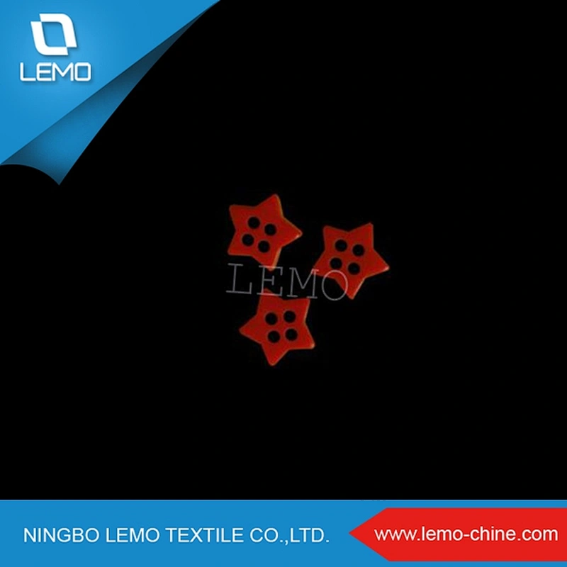 Red Star Shaped Kids Buttons