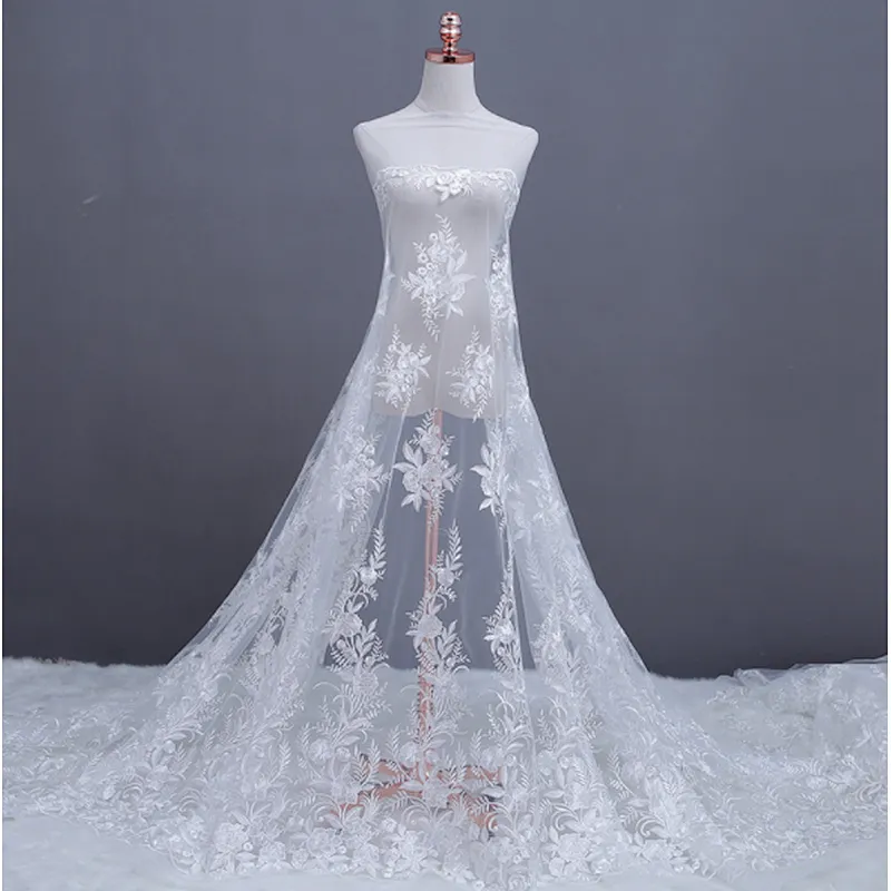 2019 Swiss African Mesh Embroidery French Guipure Lace Fabric