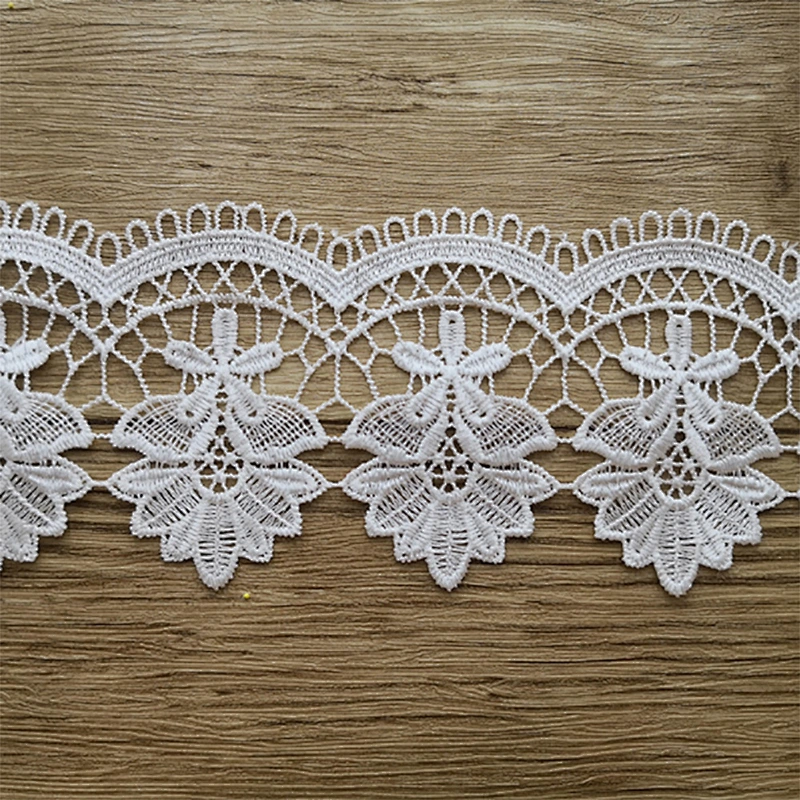 5cm Chemical Embroidery Water Soluble Polyester Lace for Cloth