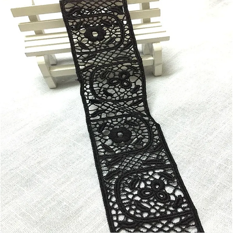 2019 embroidery african lace fabric chemical  lace trim for women dress