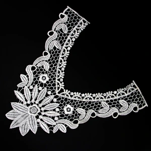 17cm Assorted Beautiful Leafs Pattern Polyester Collar Lace